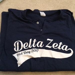 Delta zeta baseball t
